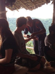 The blessing ceremony