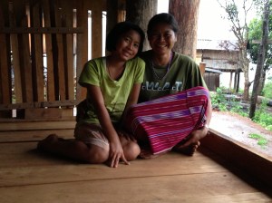 Apah and her daughter, Tee Ta Poh.