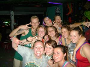 front row l to r: Lisa, Kerri, Tammy. Middle row: Izzy, Phoebe, Jess, Mallory. Back row: Neil, Siobhan, Thom