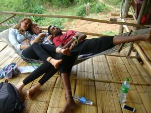 From left: Phoebe, Siobhan, Ian.